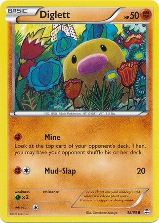 Diglett 38/83 Common - Pokemon Generations Card