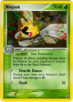Pokemon EX Deoxys Holo Rare Card - Ninjask 13/107