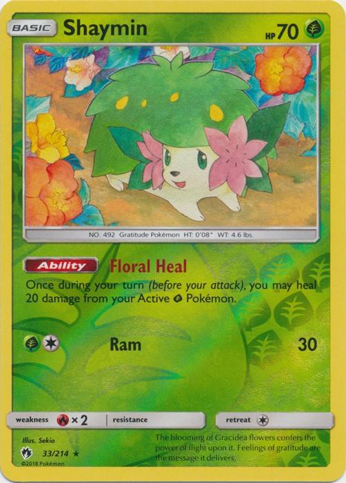 Shaymin - 33/214 (Reverse Foil) Pokemon » SM Lost Thunder HR