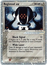 Pokemon EX Emerald Ultra Rare Card - Registeel ex 100/106