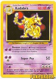 Pokemon Base Set 2 Uncommon Card - Kadabra 46/130