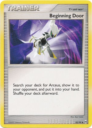 Pokemon Platinum Arceus Single Card Uncommon Beginning Door 82/99