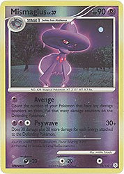 Pokemon Diamond & Pearl Reverse Holo Rare Card - Mismagius 10/130