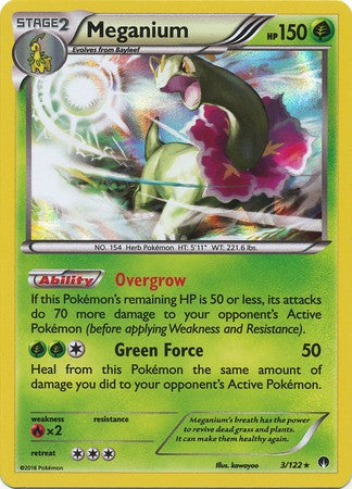 Meganium 3/122 Holo - Pokemon XY Breakpoint Card
