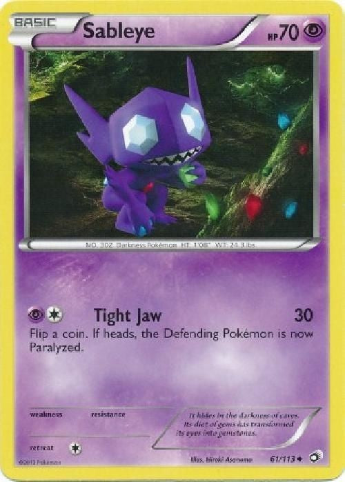 Sableye 61/113 - Pokemon Legendary Treasures Uncommon Card