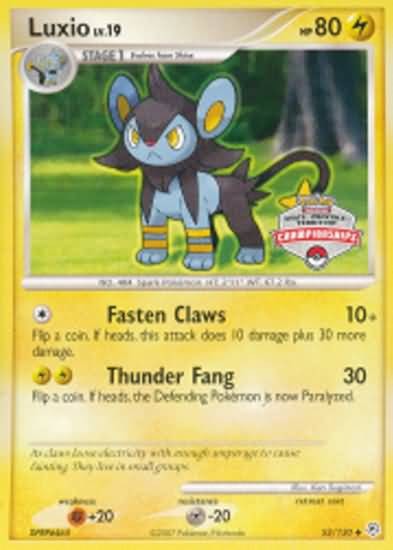 Pokemon Uncommon Promo Single Card - Luxio 52/130