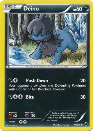 Deino 75/116 - Pokemon Plasma Freeze Common Card