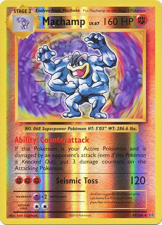 Machamp 59/108 - Reverse Pokemon XY Evolutions Single Card