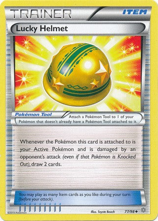 Lucky Helmet 77/98 UNCOMMON - Pokemon XY Ancient Origins Card