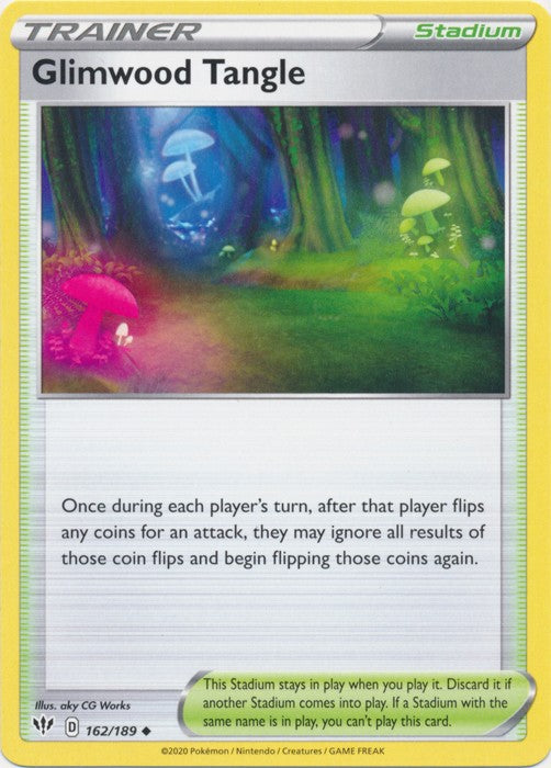 Glimwood Tangle - 162/189 Pokemon » SWSH Darkness Ablaze Uncommon