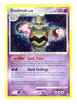 Pokemon Diamond & Pearl Holo Rare Card - Dusknoir 2/130