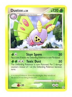 Pokemon Diamond & Pearl Rare Card - Dustox 25/130