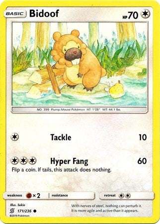 Bidoof - 171/236 - Common Sun & Moon: Unified Minds