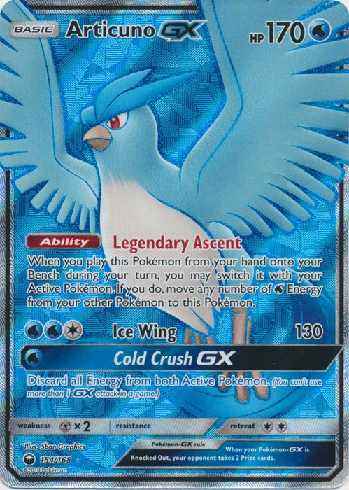 Articuno GX 154/168 Full Art - Celestial Storm SM7 Pokemon Card