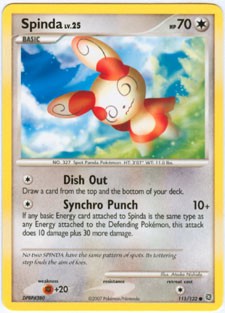 Pokemon Secret Wonders Common Card - Spinda 111/132