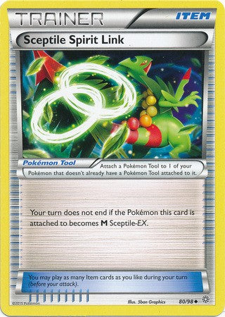 Sceptile Spirit Link 80/98 UNCOMMON - Pokemon XY Ancient Origins Card