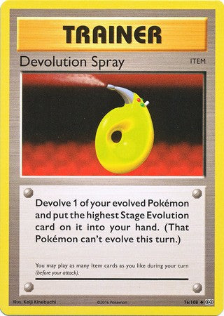 Devolution Spray 76/108 Uncommon - Pokemon XY Evolutions Single Card