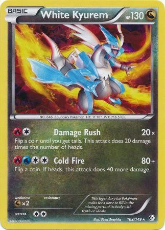 White Kyurem 102/149 - Pokemon Boundaries Crossed Rare Card