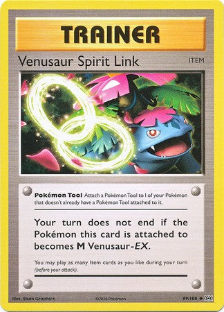 Venusaur Spirit Link 89/108 Uncommon - Pokemon XY Evolutions Single Card