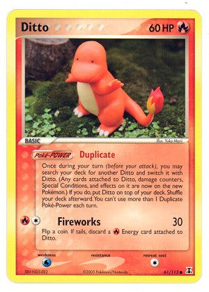 pokemon delta species cards Ditto Complete Set (10 Cards) 2005 EX Delta this attack does 40 damage plus 40 more damage One of my favorite pokemon