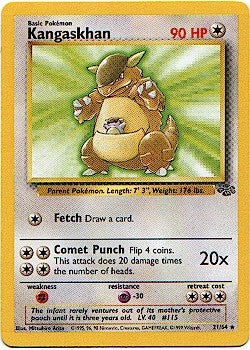 Pokemon Jungle Rare Card - Kangaskhan 21/64