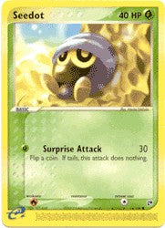 Pokemon Sandstorm Common Card - Seedot 76/100