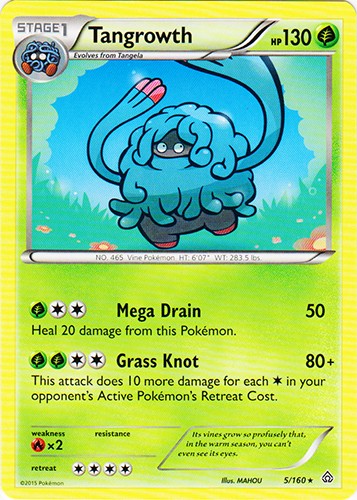 Tangrowth 5/160 - Rare Pokemon XY Primal Clash Card