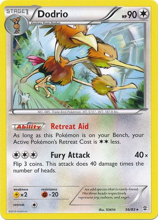 Dodrio 56/83 RARE - Pokemon Generations Card