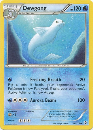 Dewgong 16/124 Uncommon - Pokemon XY Fates Collide Card