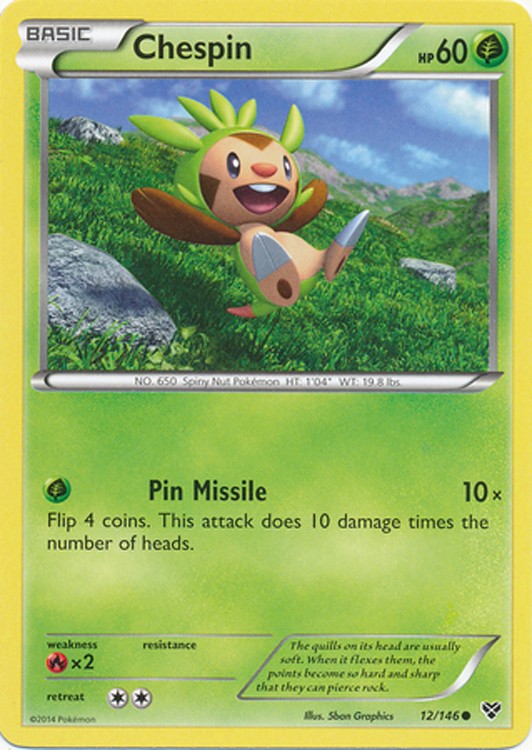 Chespin 12/146 - Pokemon XY Common Card