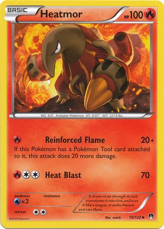 Heatmor 15/122 Uncommon - Pokemon XY Breakpoint Card