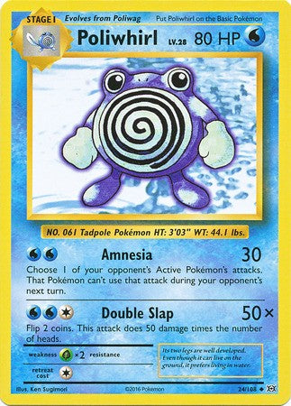 Poliwhirl 24/108 Uncommon - Pokemon XY Evolutions Single Card