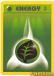 Pokemon Base Set 2 Common Card - Energy Grass 127/130