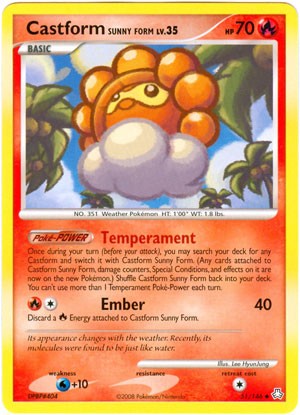 Pokemon Legends Awakened Uncommon Card - Castform Sunny Form 51/146