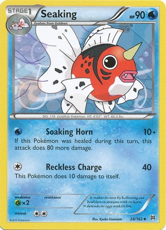 Seaking 28/162 Uncommon - Pokemon XY Break Through Card