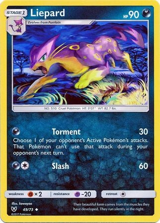 Liepard - 49/73 - Uncommon Sun & Moon: Shining Legends
