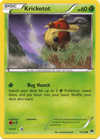Kricketot 5/122 Common - Pokemon XY Breakpoint Card