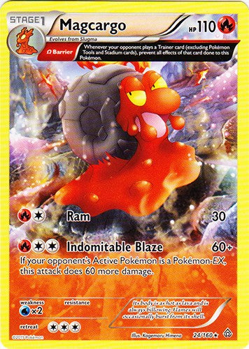 Magcargo 24/160 - Rare Pokemon XY Primal Clash Card
