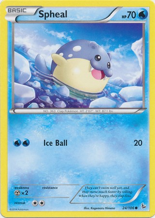 Spheal 24/106 - Pokemon XY Flashfire Common Card