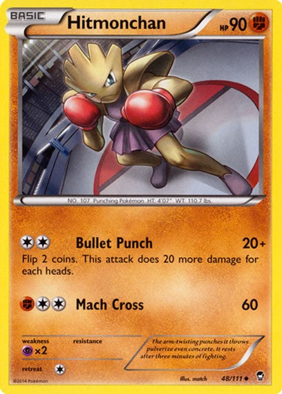 Hitmonchan 48/111 - Pokemon XY Furious Fists Card