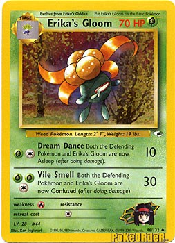 Pokemon Gym Heroes Uncommon Card - Erika's Gloom 46/132