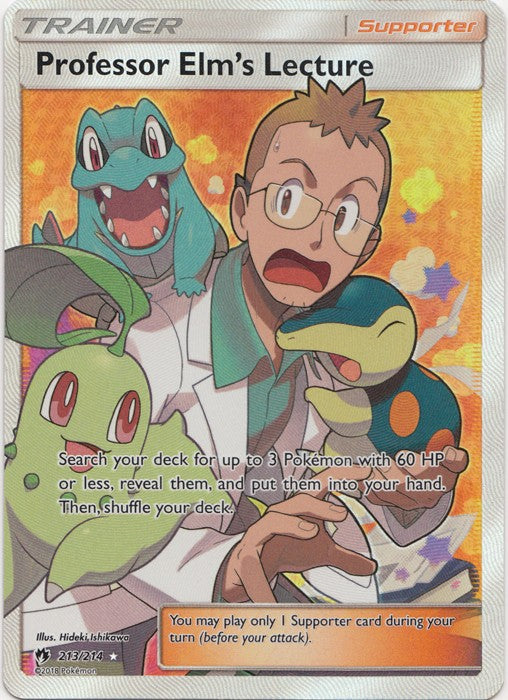 Professor Elm's Lecture - 213/214 - Sun & Moon: Lost Thunder Full Art Ultra Rare