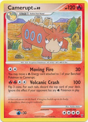 Pokemon Supreme Victors Rare Card - Camerupt 18/147