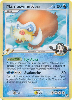 Pokemon Platinum Rising Rivals Single Card Rare Mamoswine GL 27/111