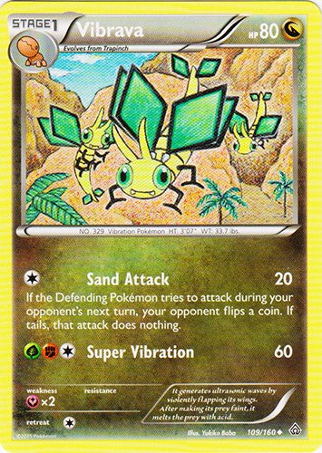 Vibrava 109/160 - Uncommon Pokemon XY Primal Clash Card