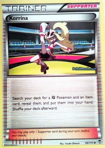 Korrina 95/111 - Pokemon XY Furious Fists Card