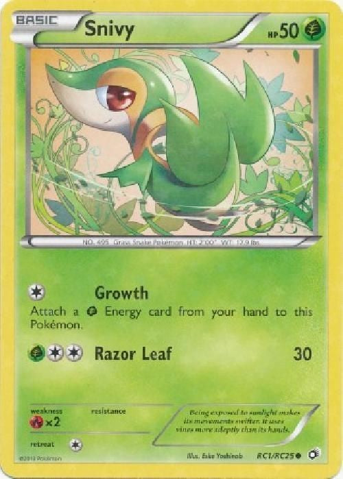 Snivy RC1/RC25 - Pokemon Legendary Treasures Radiant Common Card