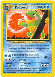 Pokemon Neo Discovery - Politoed Card