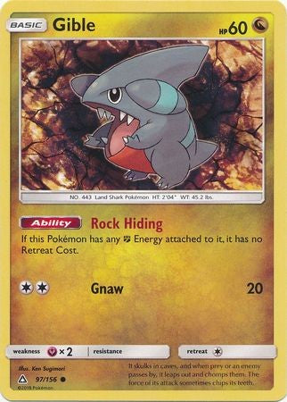 Gible 97/156 Common - Pokemon Ultra Prism