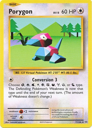 Porygon 71/108 Uncommon - Pokemon XY Evolutions Single Card
